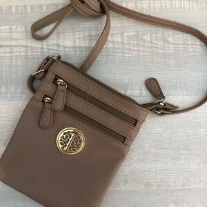 Dasein Brown Crossbody Bag